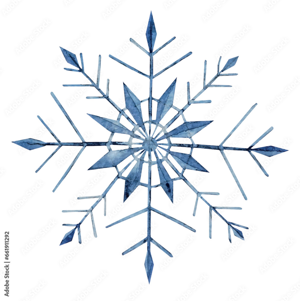 snow crystals - scheekristalle watercolor snow crystals - scheekristalle watercolor