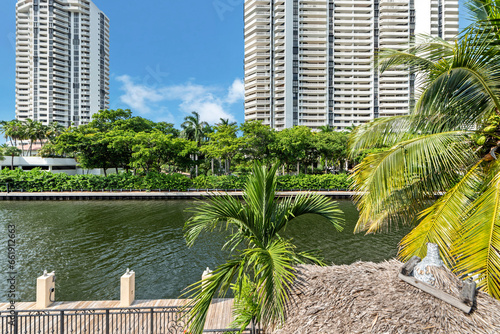 View from private property in Miami Florda photo