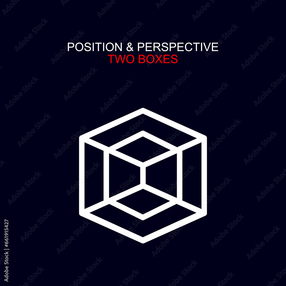 The logo is monogram of the two boxes. Outline. The logo is monogram of the two boxes. Outline.