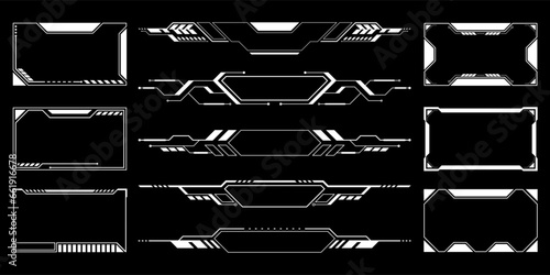 Sci-fi futuristic hud dashboard display virtual reality technology screen. User Interface set. Statistics, Data information infographic. Vector graphic 0.7