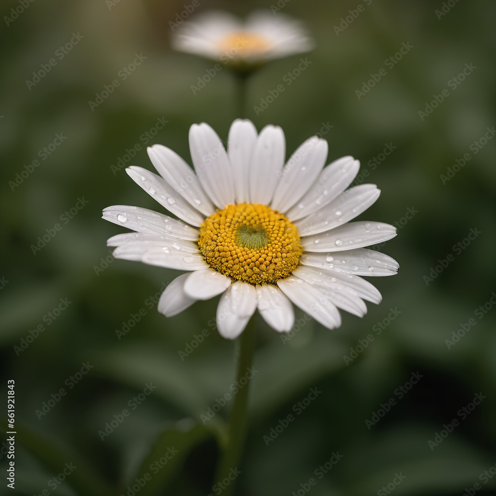 AI Illustration of Close up daisy photography AI Illustration of Close up daisy photography