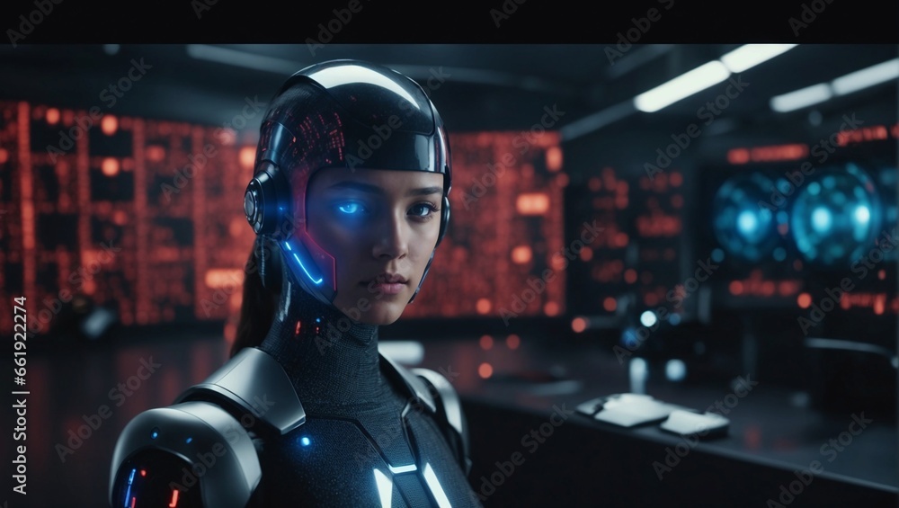 3D rendering of a cyber security system with artificial intelligence and machine learning capabilities 3D rendering of a cyber security system with artificial intelligence and machine learning capabilities