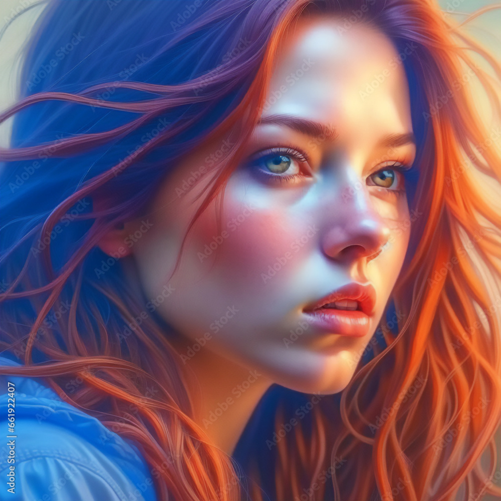 the image of a beautiful young girl the image of a beautiful young girl