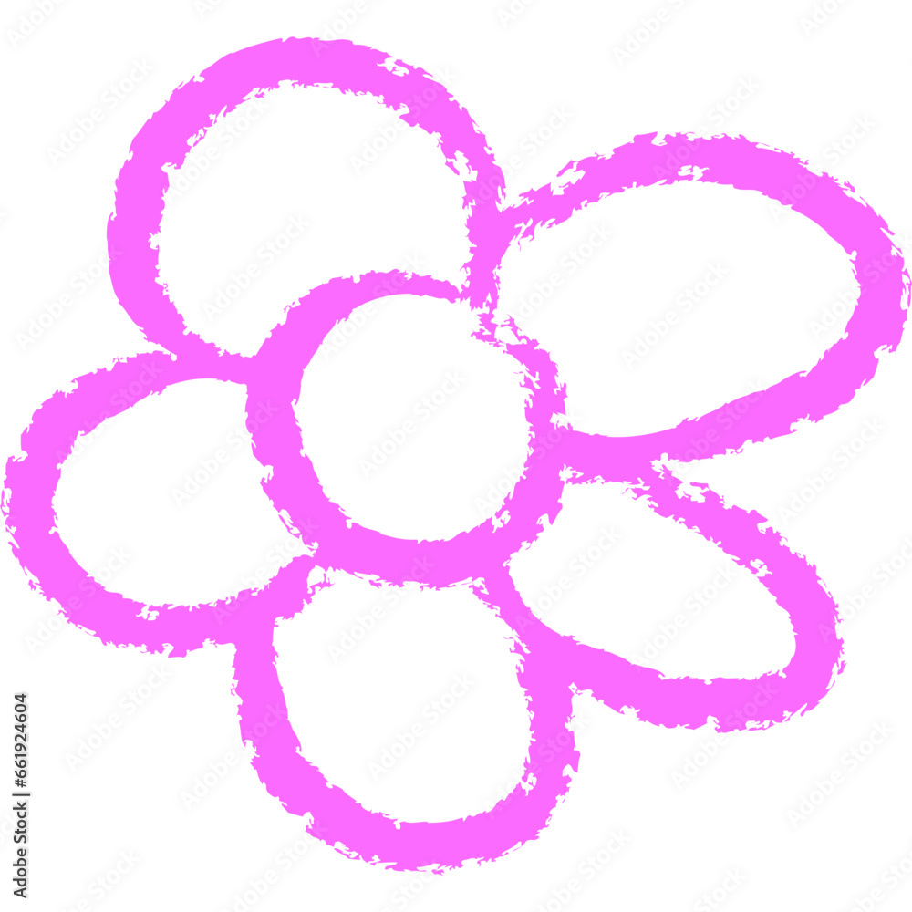 Chalk Drawing Flower Doodle Chalk Drawing Flower Doodle