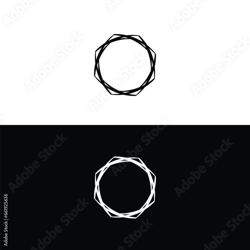 Creative circle vector logo template design . Simple circle icon illustration