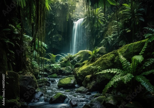  Secrets of the Rainforest  Discovering Nature s Hidden Waterfall  Generativ ai.
