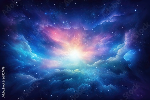 meticulously detailed portrayal of an expansive galaxy brimming with cosmic wonders, bathed in radiant hues of starlight.