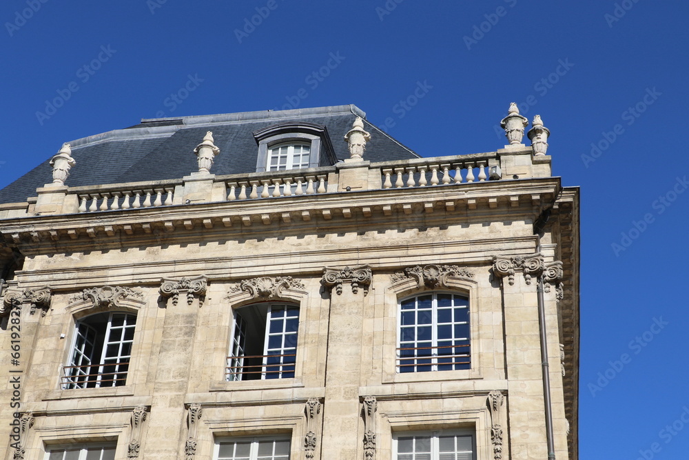 Fototapeta premium La Place de la Bourse à Bordeaux, France