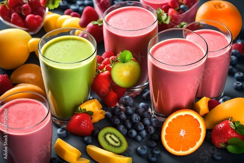 fruit juice and fruits