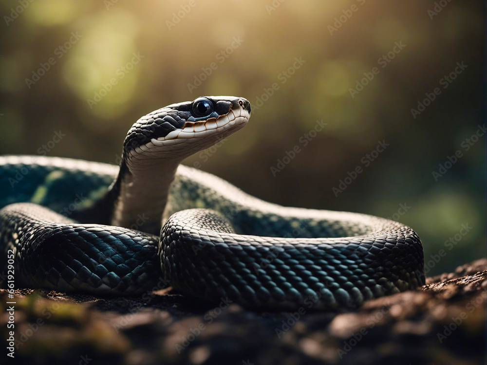 Fototapeta premium close up of a snake