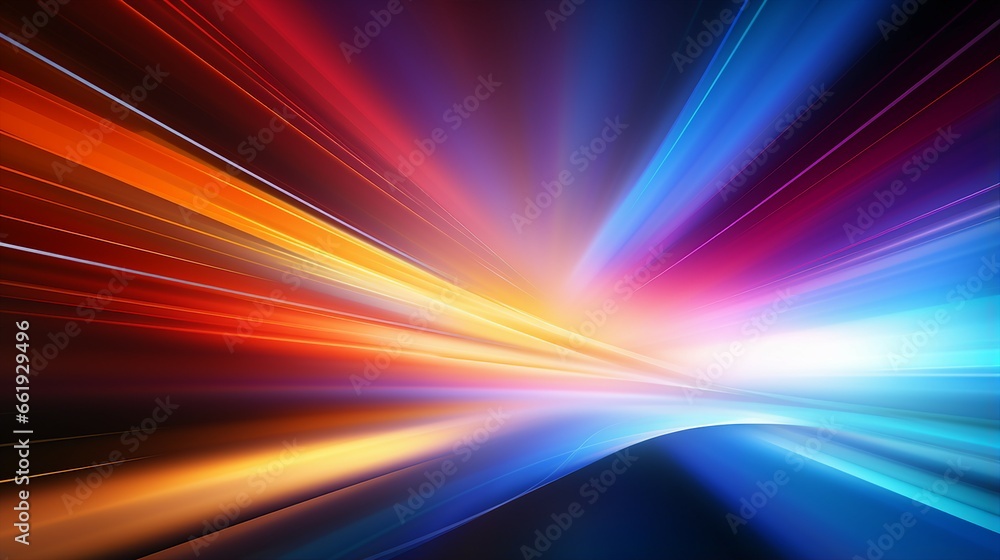 Radiant Spectrum Abstract Background - Colorful Artistic Backdrop
