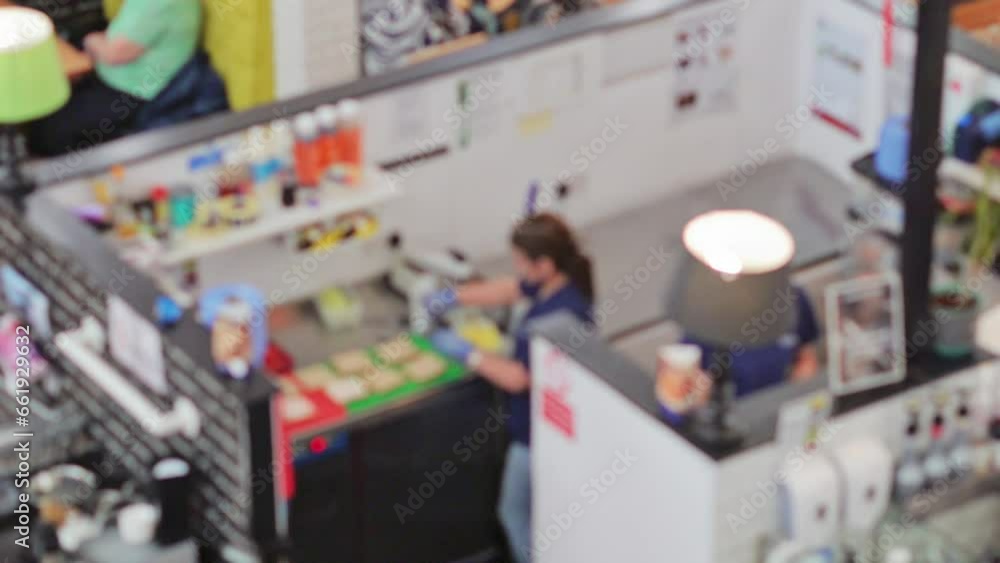 blurred background of food court in shopping centre. High quality 4k footage blurred background of food court in shopping centre. High quality 4k footage