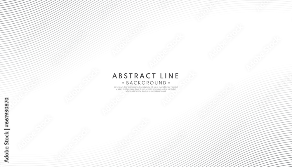 Abstract white line pattern background. Minimalist style concept. Vector illustration. Simple design.