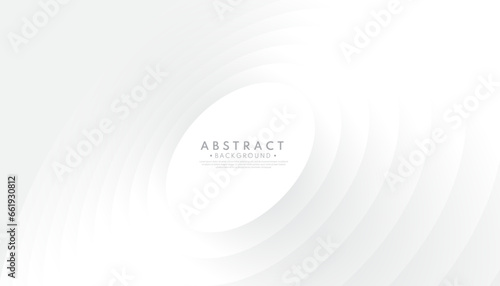 Abstract luxury white circle background. Vector illustration. Minimalist style concept.