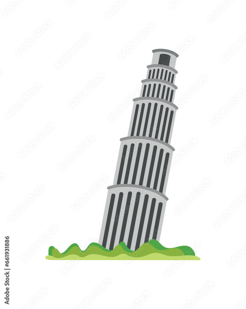 pisa tower illustration