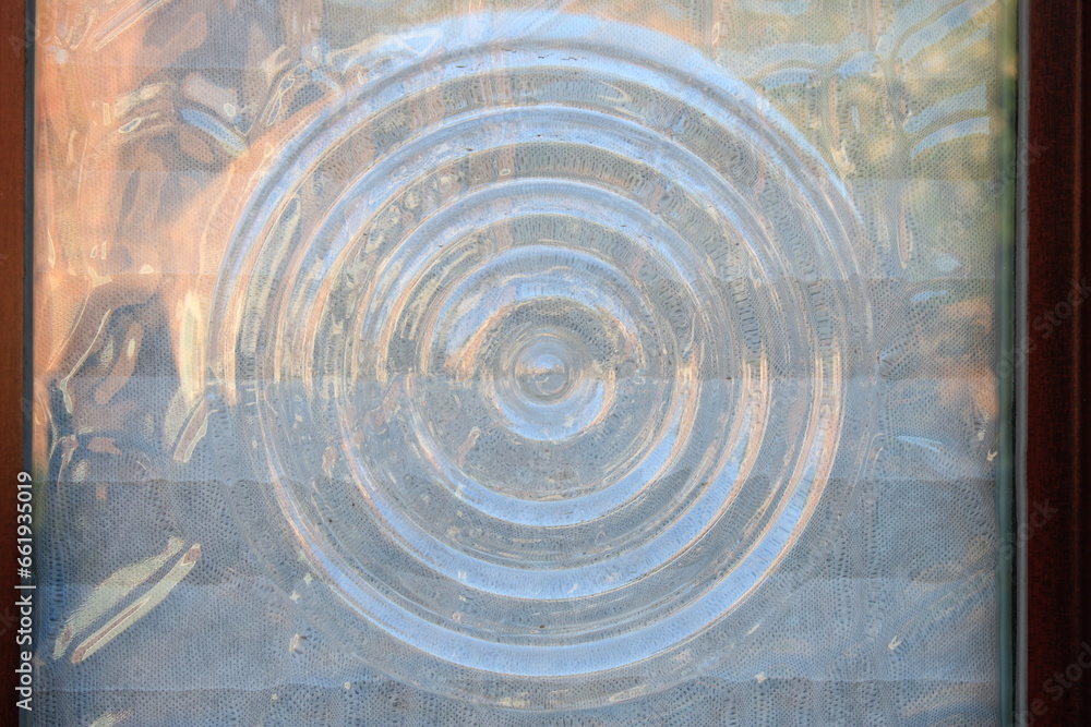 Glass window pane with ripple pattern Glass window pane with ripple pattern