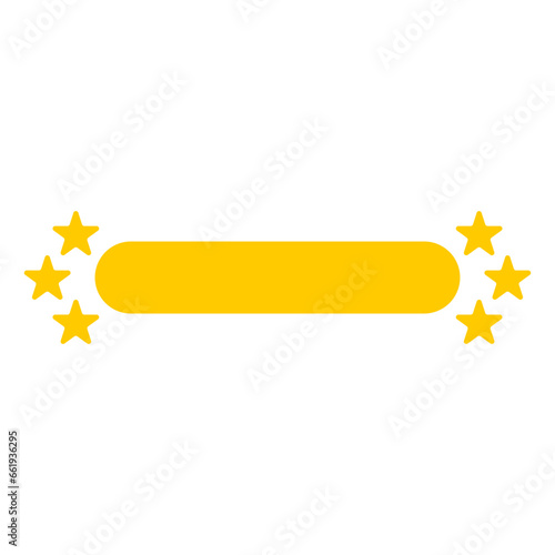simple yellow title bar