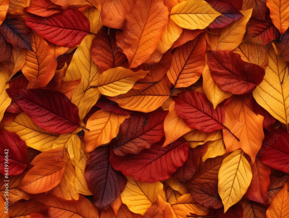 Autumn leaves background. Bright colors.