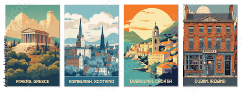 European Capitals Vector Art Collection