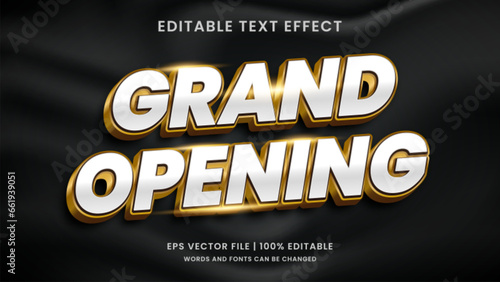 Grand Opening 3d editable text effect