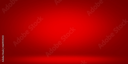 Abstract red gradient background, template for product presentation