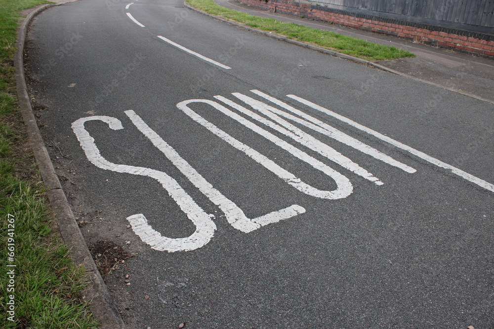 Fototapeta premium UK road marking 