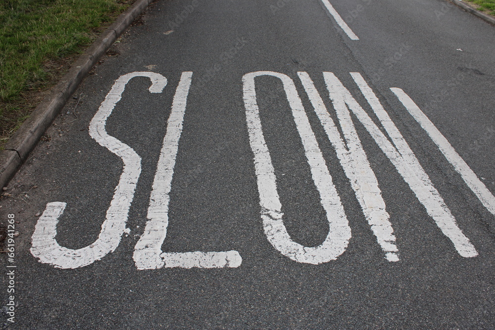 Fototapeta premium UK road marking 