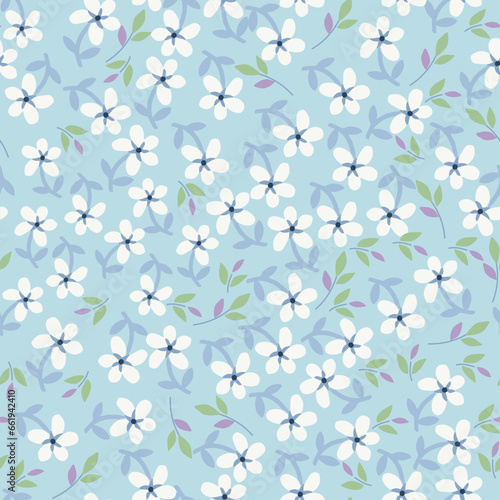 Cute,ditsy seamless, print, floral pattern, conversational, pattern, colorful doodle flowers, hand drawn florals textile, fabric, clothing, tshirt, wallpaper, packaging, sweatshirt, kids, girls, women