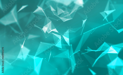 Abstract Backgrounds. Connected line and dots on colorful background.