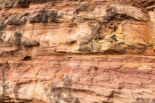 weathered sandstone textures in the desert 