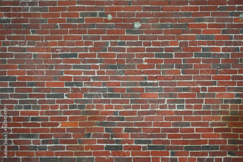 grunge red brick wall as design background