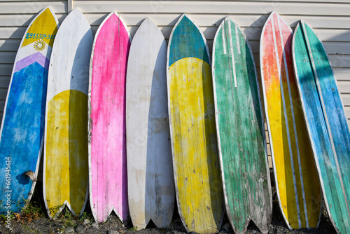 surfboard on the beach