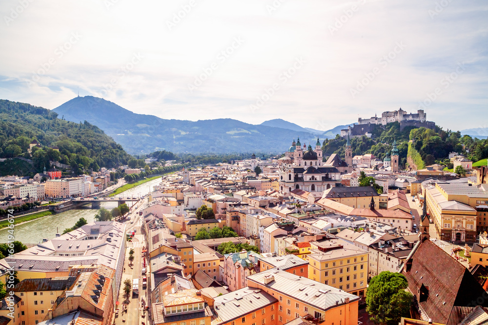 Blick über Salzburg, Österreich 