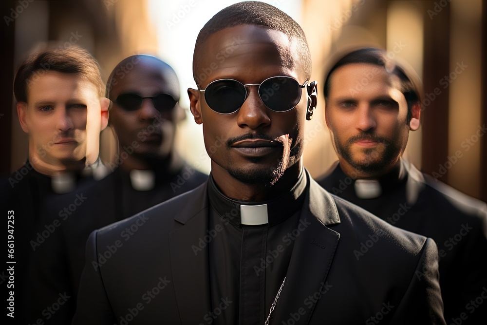 A candid moment of Orthodox Christian leaders enjoying a leisurely walk in nature A candid moment of Orthodox Christian leaders enjoying a leisurely walk in nature
