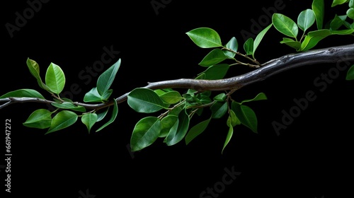 Green leaves naturally texture background. AI generated image