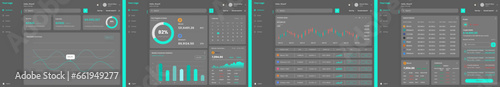 Trading, Trade and Cryptocurrency Market and Crypto Exchange black Dashboard CMS UI Kit Template