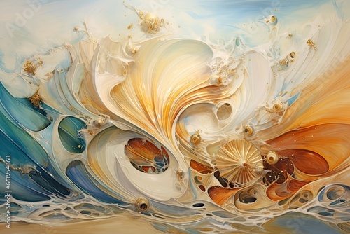 Sea waves and shells in an abstract interpretation  photo