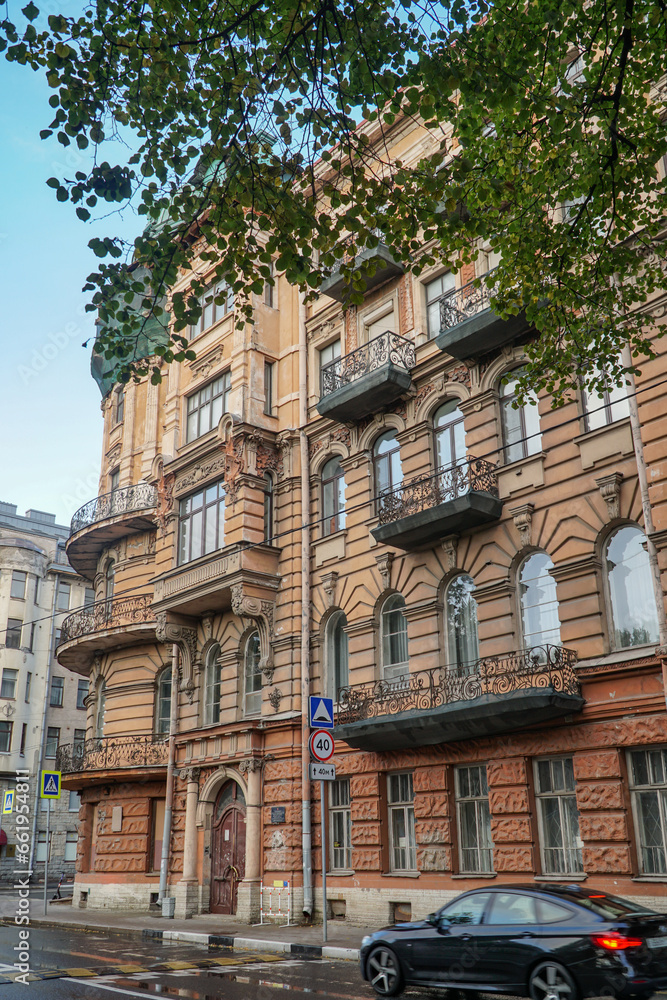 Fototapeta premium old houses in the city