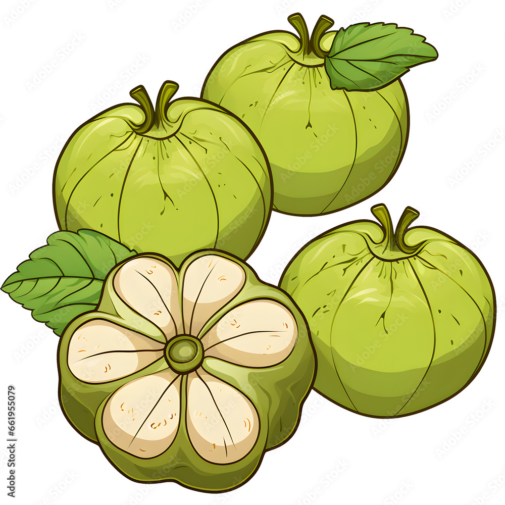 cartoon clipart of Tomatillos, food clipart, vegetables clipart