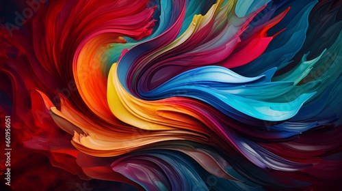 a swirling vortex of colors and shapes  forming an abstract whirlwind of energy and creativity.