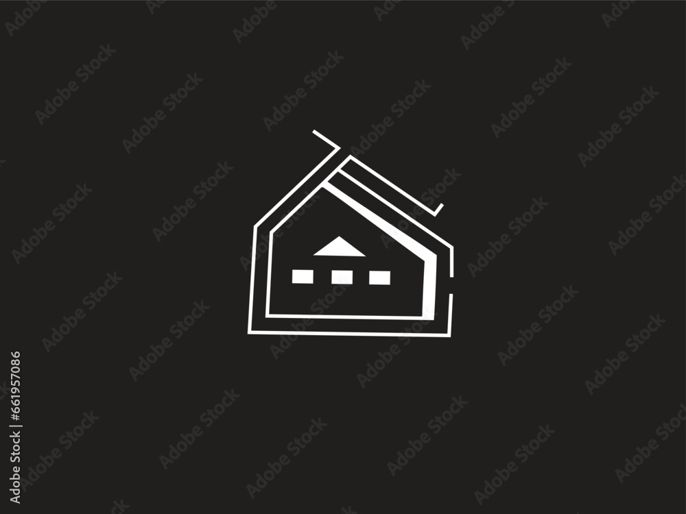 vector line logo house, Emblem, Design Concept. Building Real estate logo linear style. Flat icon. vector line logo house, Emblem, Design Concept. Building Real estate logo linear style. Flat icon.