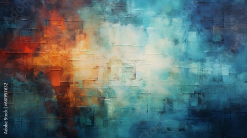 an exquisite, painterly abstract background with rich colors and textures. photo