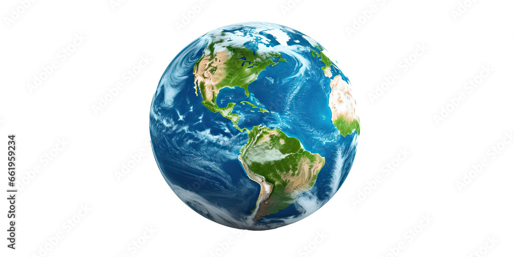  Planet Earth on transparent background