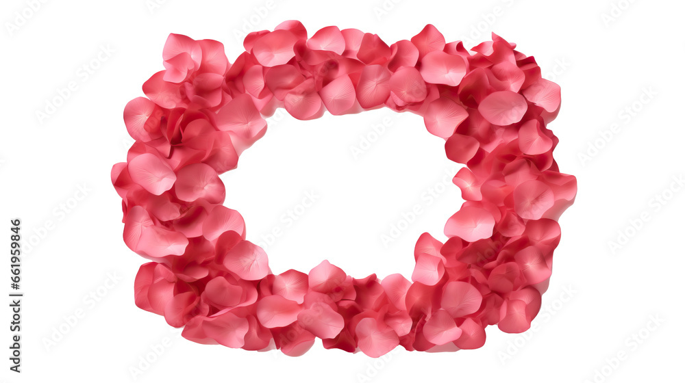 Rose frame on transparent background Rose frame on transparent background