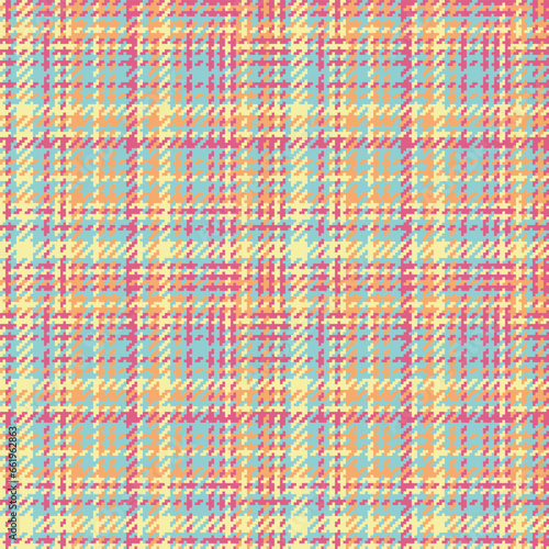 Seamless textile vector of tartan fabric pattern with a check plaid texture background.