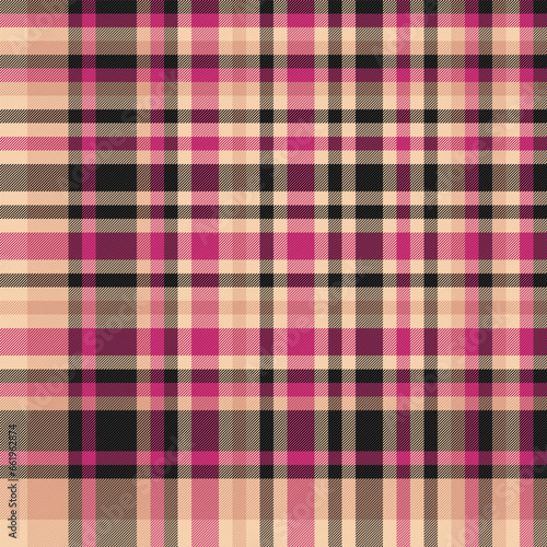 Texture fabric check of seamless background textile with a vector plaid pattern tartan.