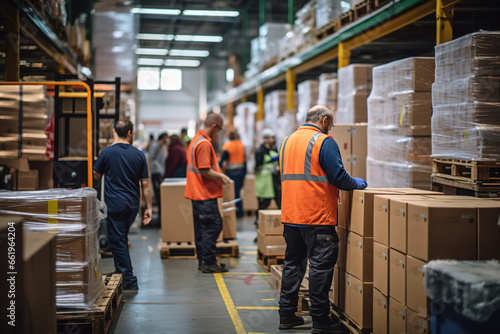 employees working in a warehouse