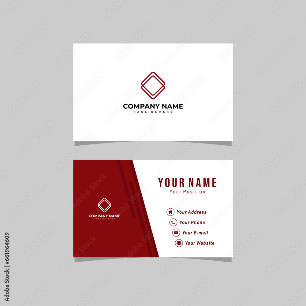
Template vector business card design