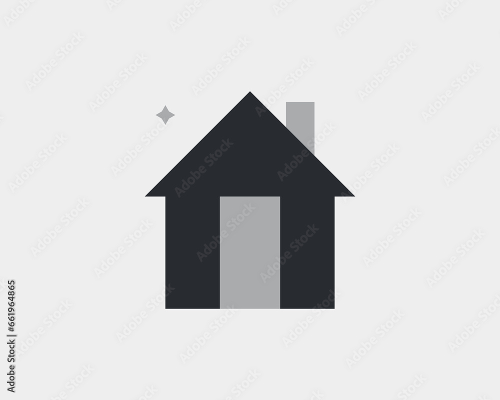 Geometric home page illustration in flat style design. Vector illustration. Geometric home page illustration in flat style design. Vector illustration.