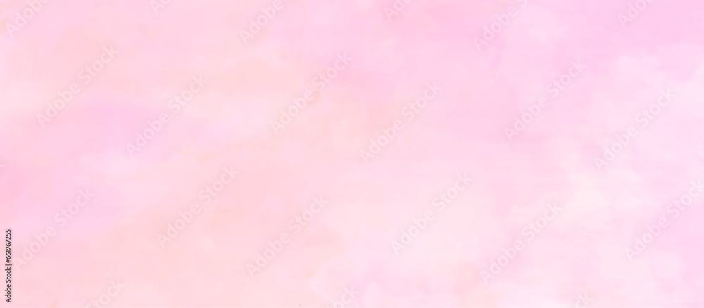 Lovely pink background with focus and space, soft polished high detailed hand painted pink watercolor background, Blush pink watercolor fluid painting with watercolor stains, 